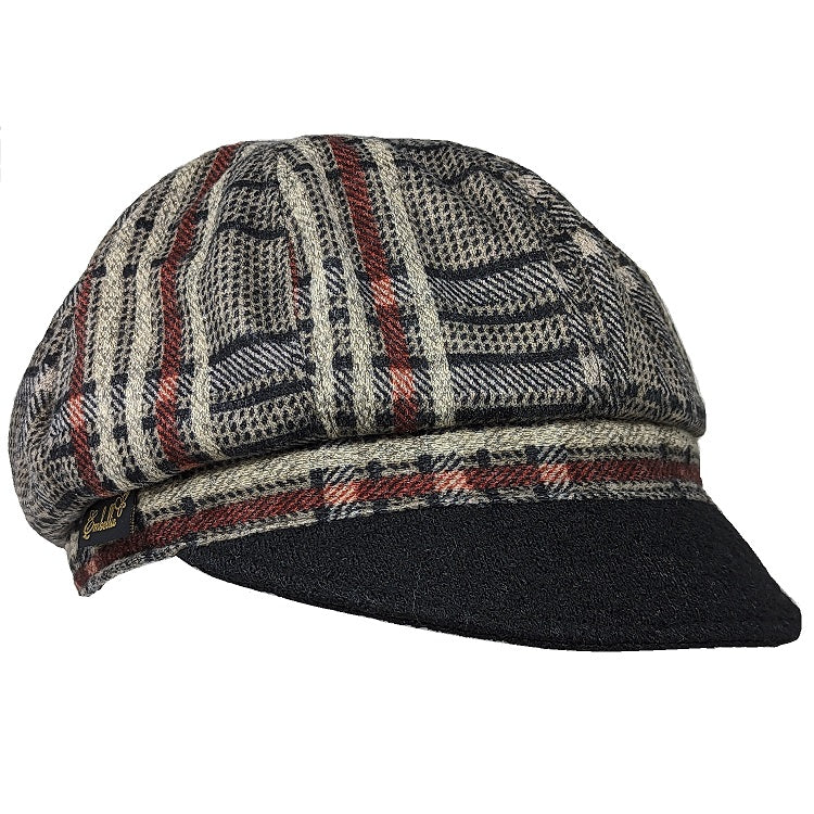 Casquette gavroche effet velours