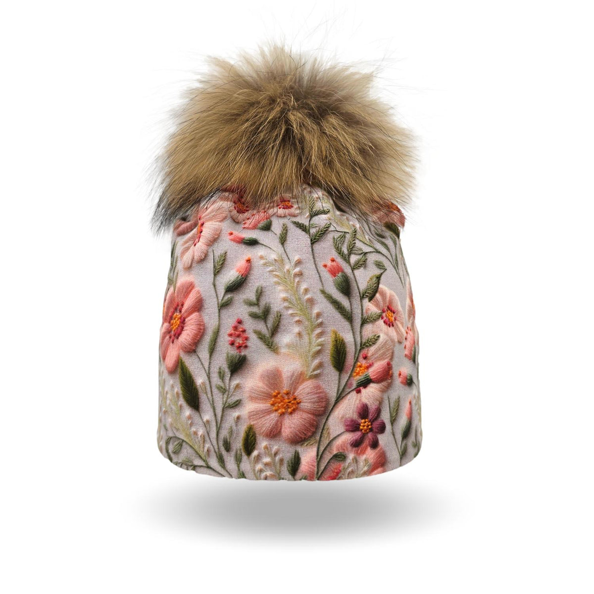 Bonnet Broderie de fleurs