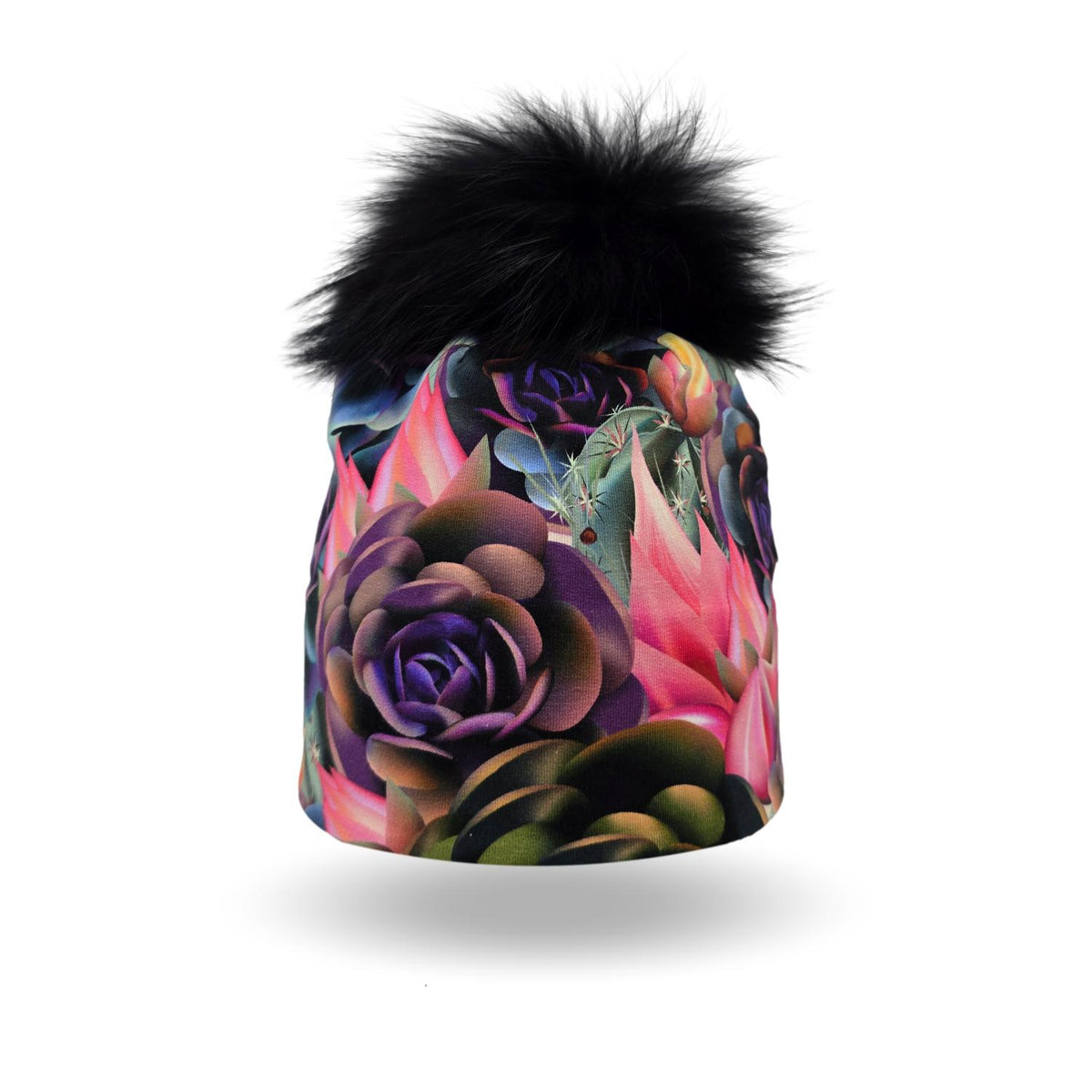 Bonnet Fleurs géométriques