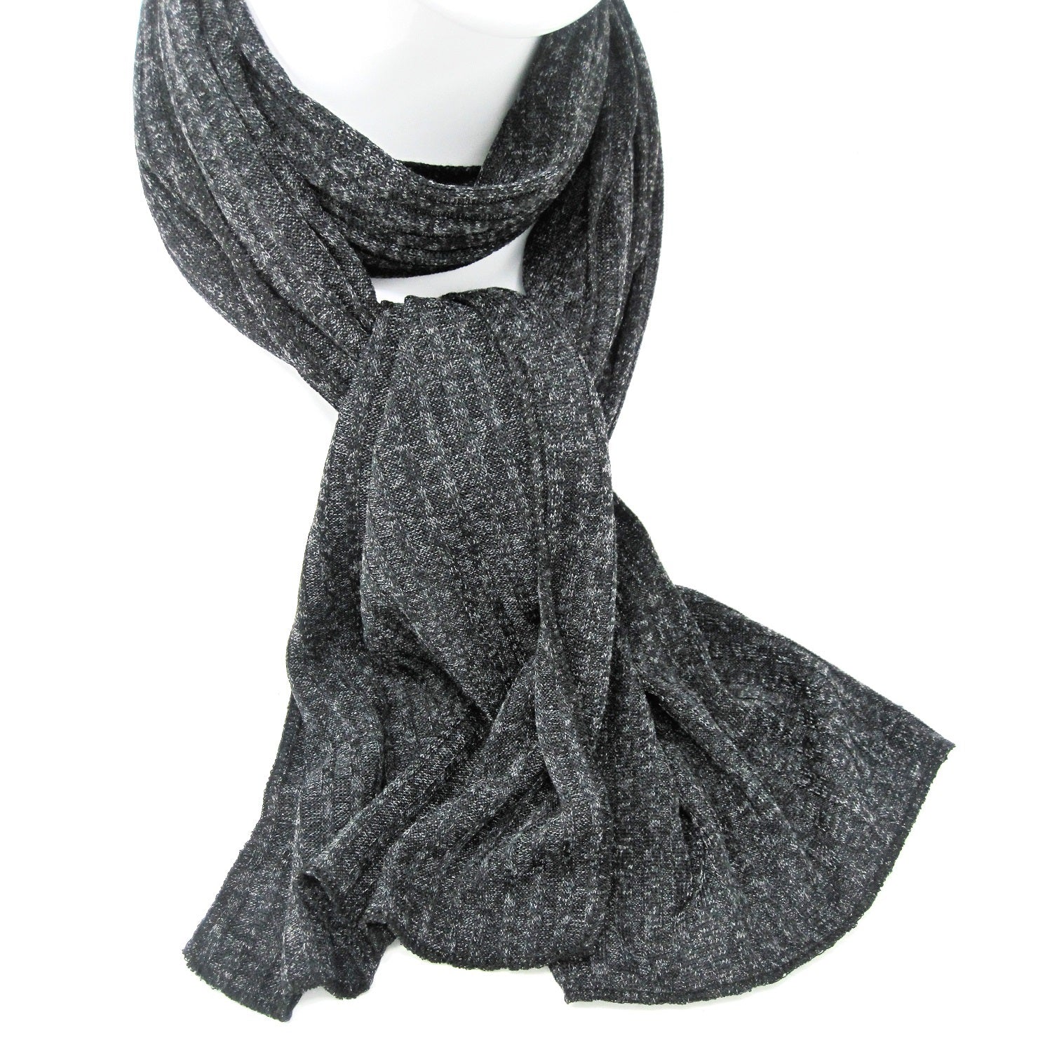 Foulard de tricot côtelé rib