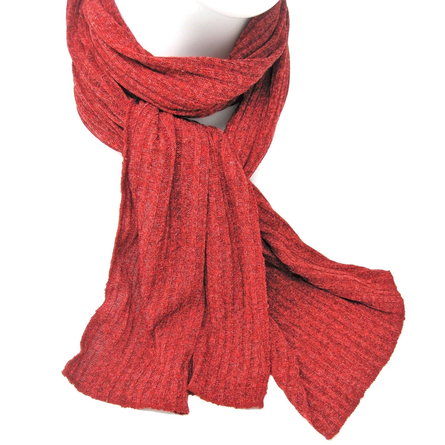 Foulard de tricot côtelé rib