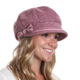 Casquette en laine bouillie avec boucle