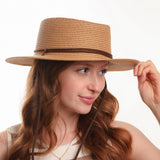 Straw outdoor hat and cord