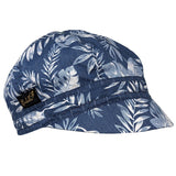 Cap with leaf patterns