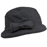 Boiled wool bucket hat with buckle