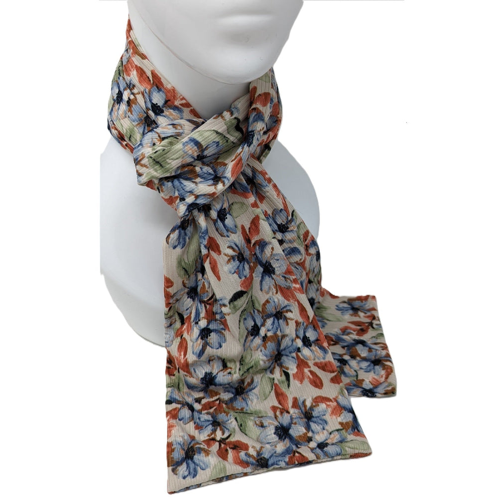 Foulard double à motif fleuri