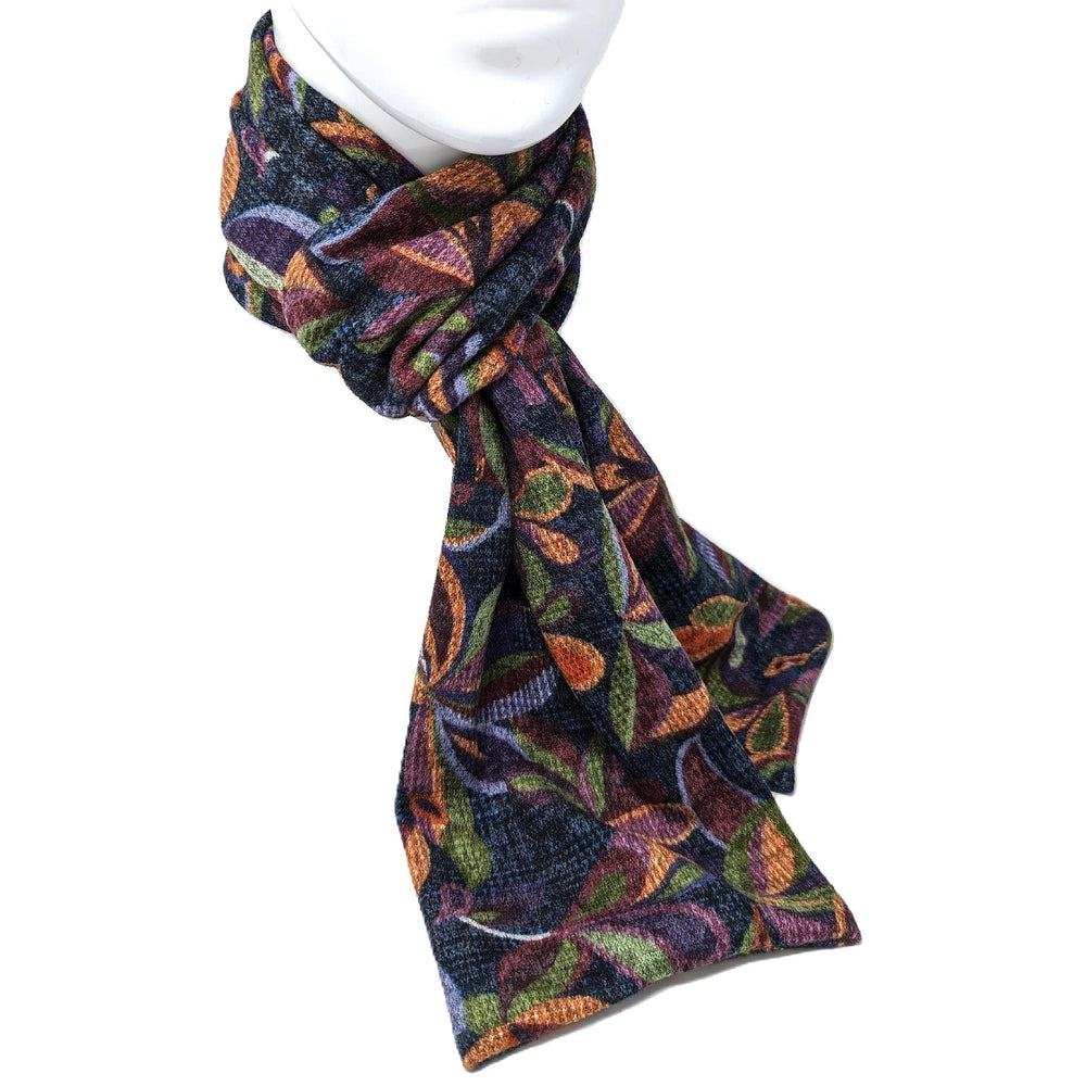 Foulard à motif de fleurs d'automne