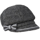 Boiled wool cap with buckle