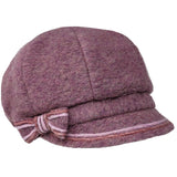 Boiled wool cap with buckle