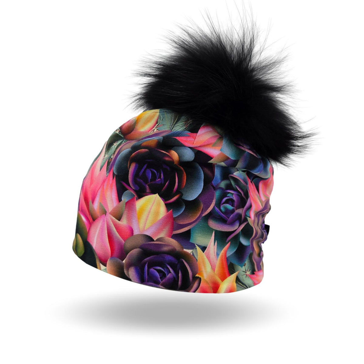Bonnet Fleurs géométriques