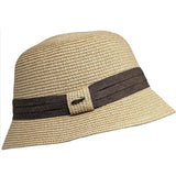 Sewn Straw Cloche Hat