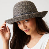 Upturned hat and its contrasting straw