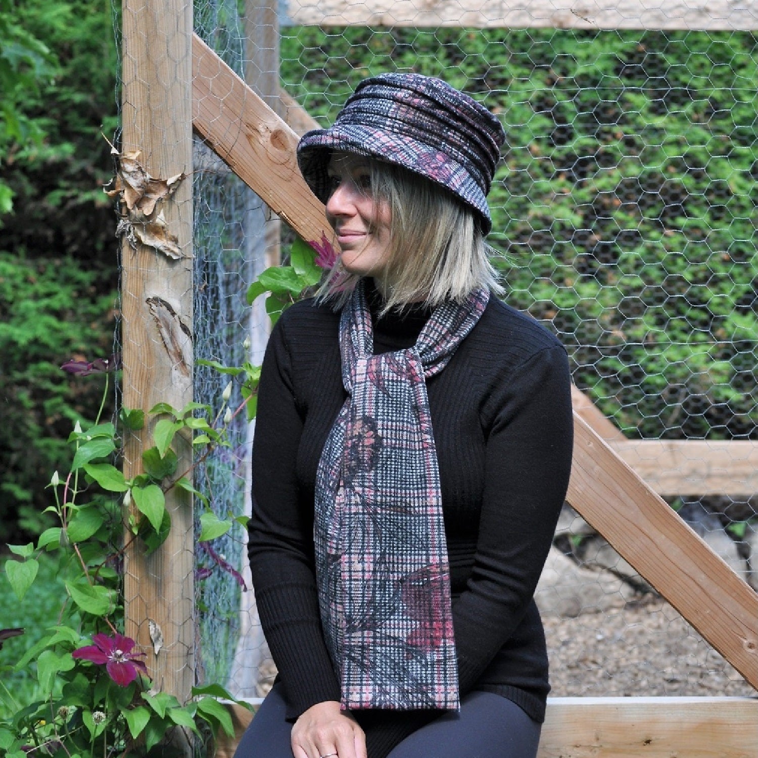 Foulard double en long