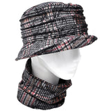 Cloche hat with pleats