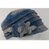 Checked boiled wool cap