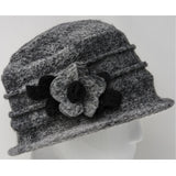 Plaid boiled wool hat