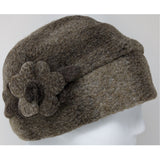 Checked boiled wool beanie