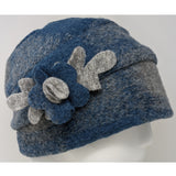 Checked boiled wool beanie