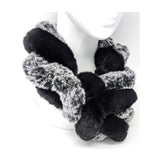 2-tone ecological fur scarf