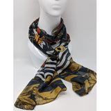 Lightweight scarf with patterns