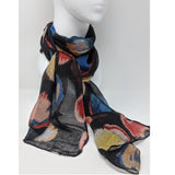 Light scarf with pastilles patterns